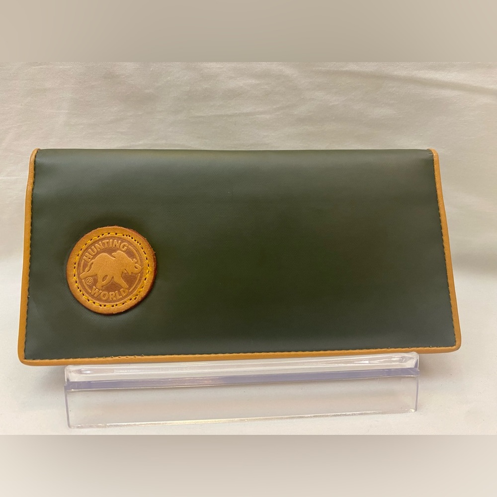 Hunting World Long Bifold Wallet — Zip and slip pockets and card slots. EUC.